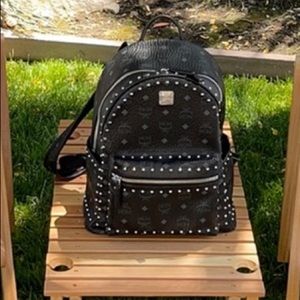 MCM Stark studded outline backpack with dust bag